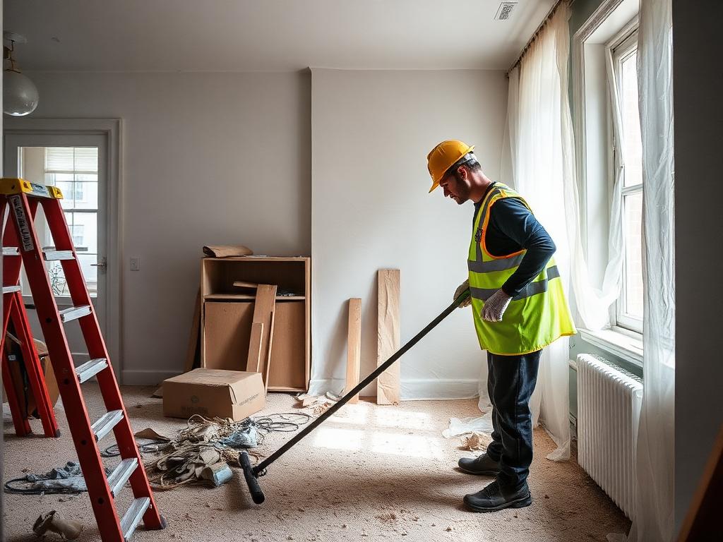 End-of-site cleaning